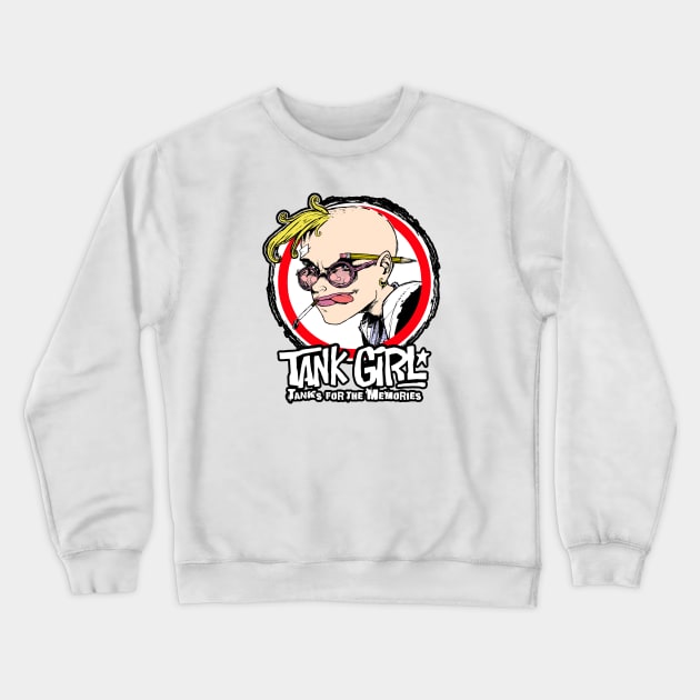 Tank Girl Circle (Alt Print) Crewneck Sweatshirt by Nerdology